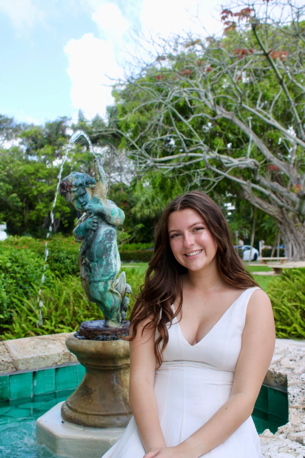 High school graduation portrait