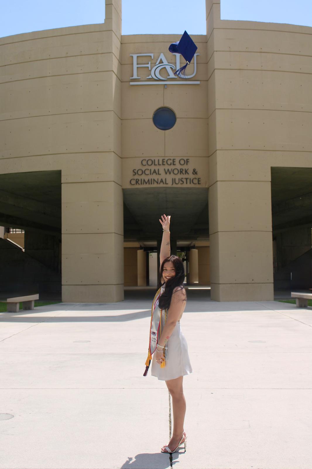Florida Atlantic graduation portrait