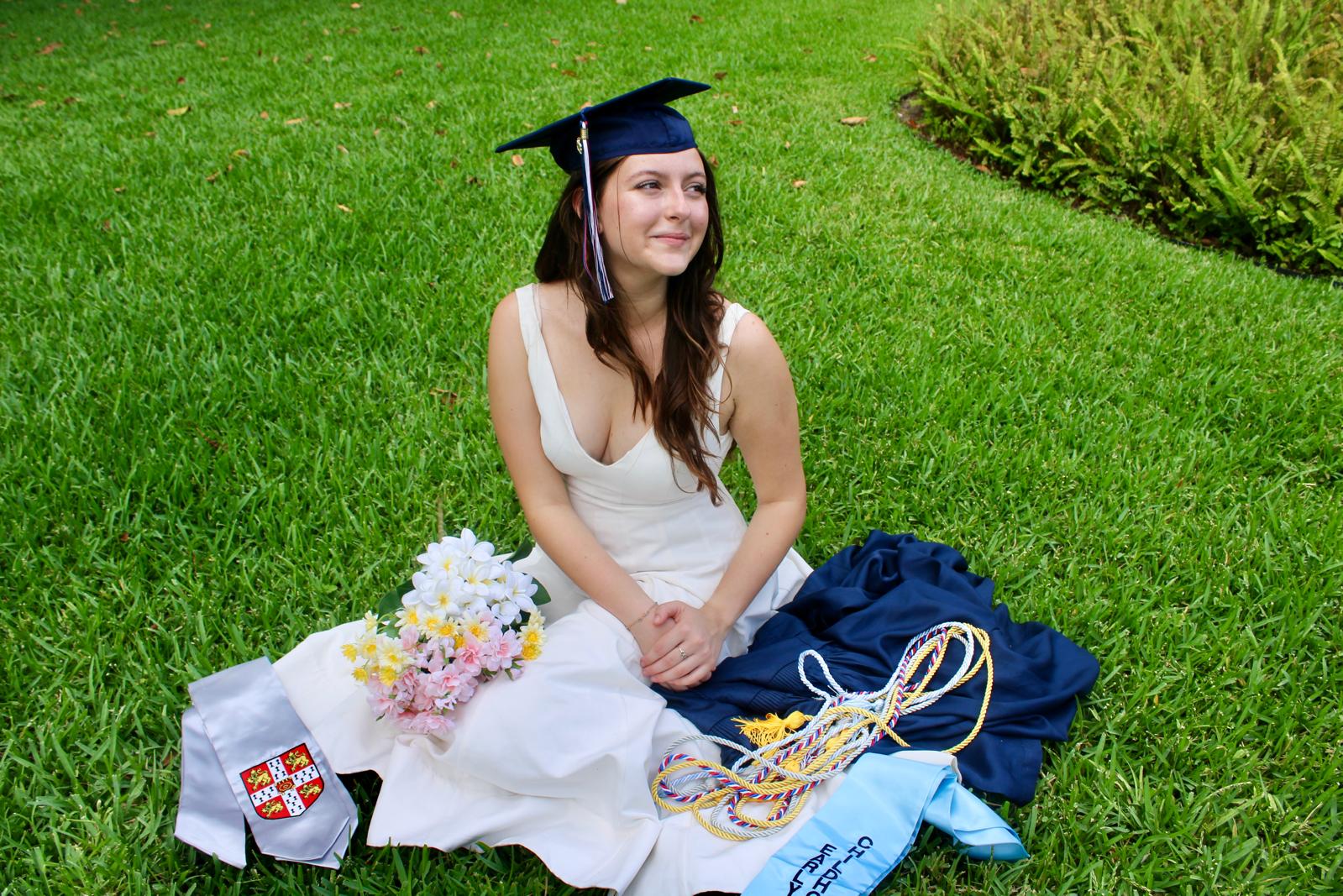 High school graduation portrait
